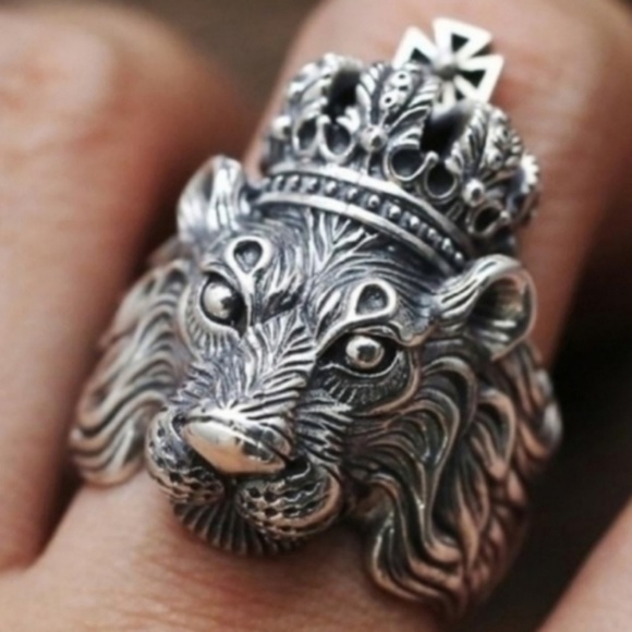 Men's Lion Ring- sz 10 - Picture 2 of 4